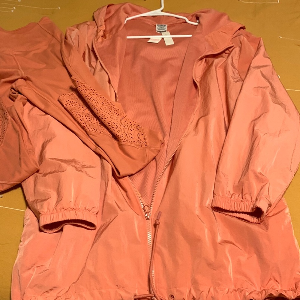 A jacket with the leggings brand new jacket medium to large and legging medium